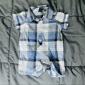 NWOT BabyGAP Plaid Collared Onesie